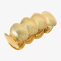 Bijoux Bar Gold Tone Shells Womens Stretch Bracelet