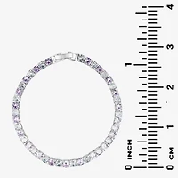 Sparkle Allure Light Up Box Womens Simulated Cubic Zirconia Pure Silver Over Brass Round 2-pc. Jewelry Set
