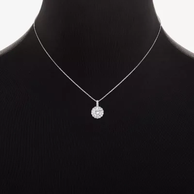 Sparkle Allure Womens Cubic Zirconia Pure Silver Over Brass Round 2-pc. Jewelry Set