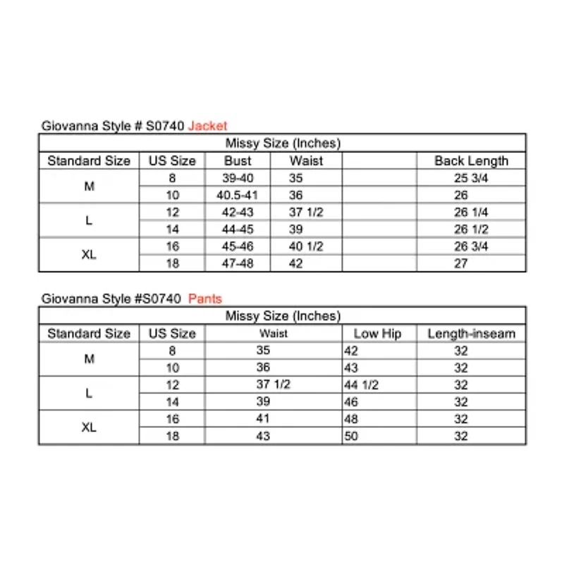 Giovanna Signature Womens 2-pc. Pant Suit