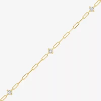 Diamond Addiction (G-H / I1-I2) Womens 1/3 CT. T.W. Lab Grown White Diamond 10K Gold Charm Bracelet