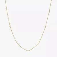 Diamond Addiction (G-H / I1-I2) Womens 1/3 CT. T.W. Lab Grown White 10K Gold Round 16 Inch Pendant Necklace