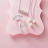 Yes, Please! Womens White Cultured Freshwater Pearl Sterling Silver 2-pc. Jewelry Set