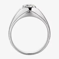 Mens 1 3/4 CT. T.W. Cubic Zirconia Sterling Silver Round Solitaire Fashion Ring