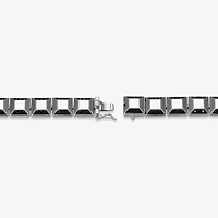 Mens Sterling Silver Solid Round 8 1/2 Inch Link Bracelet