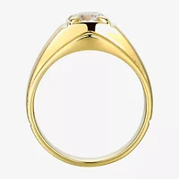 Mens 1 3/4 CT. T.W. Cubic Zirconia 18K Gold Over Silver Round Solitaire Fashion Ring