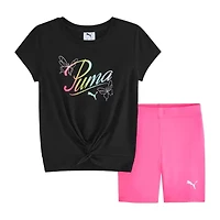 PUMA Little Girls 2-pc. Short Set