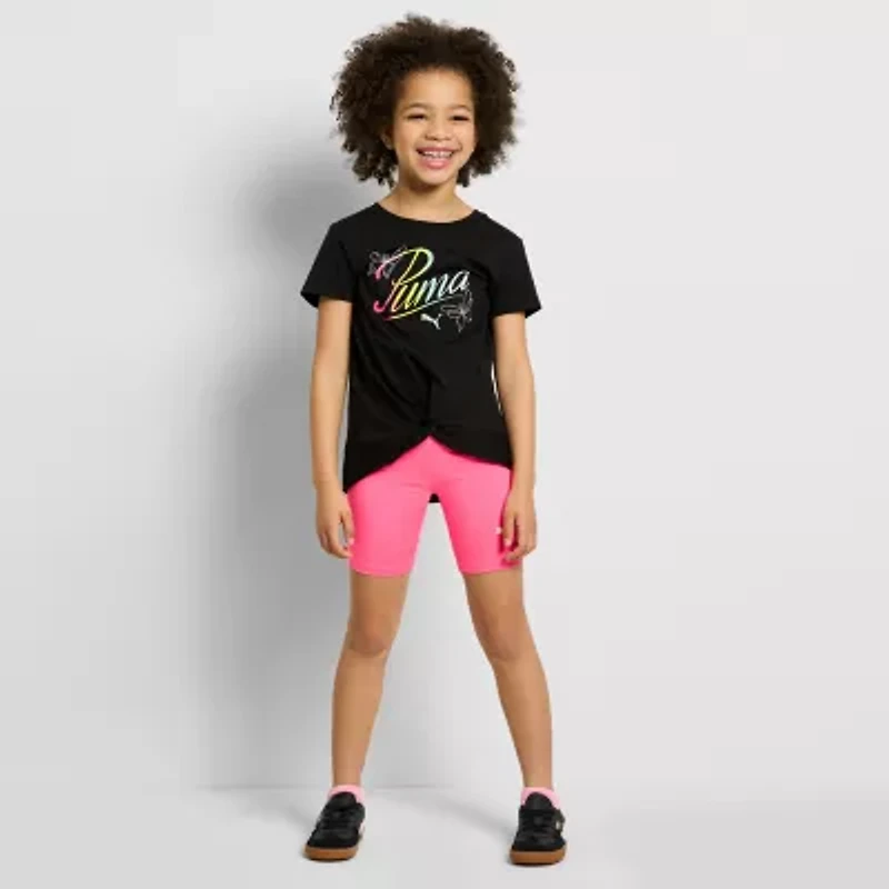 PUMA Little Girls 2-pc. Short Set
