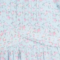 Rare Editions Big Kid Girls Short Sleeve Floral Romper
