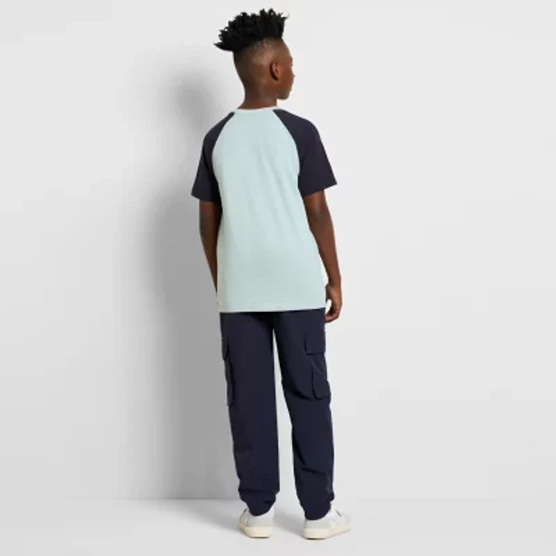 PUMA Big Kid Boys Crew Neck Short Sleeve Regular Fit Graphic T-Shirt