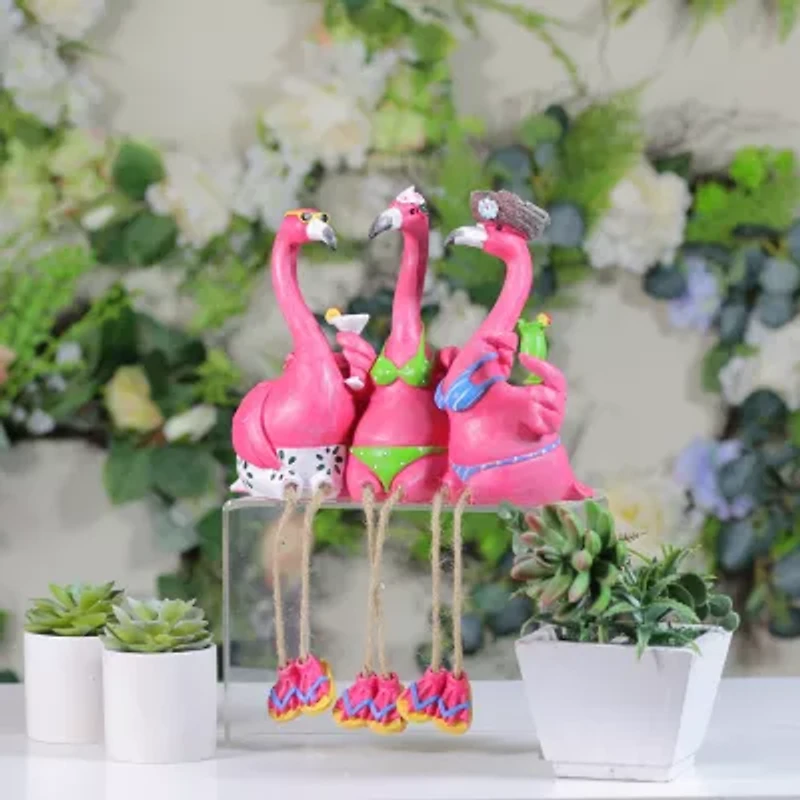 Northlight 9in Three Amigos Beach Flamingos Not Applicable Yard Art