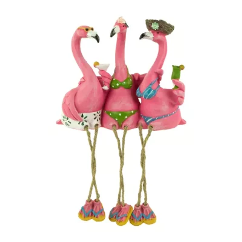 Northlight 9in Three Amigos Beach Flamingos Not Applicable Yard Art
