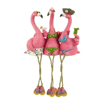 Northlight 9in Three Amigos Beach Flamingos Not Applicable Yard Art