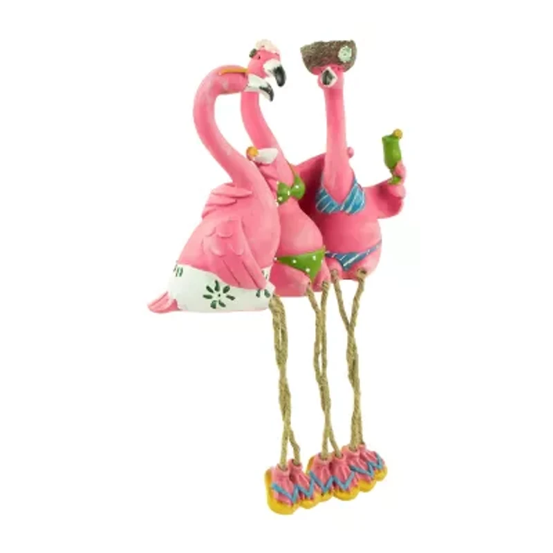 Northlight 9in Three Amigos Beach Flamingos Not Applicable Yard Art
