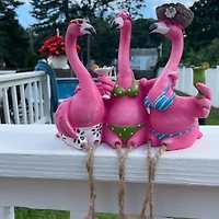 Northlight 9in Three Amigos Beach Flamingos Not Applicable Yard Art