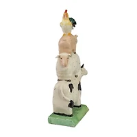 Northlight 11.5in Stacked Farm Animals Yard Art