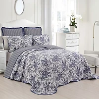 Laurel Manor Toile Garden Cotton Bedspread