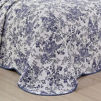 Laurel Manor Toile Garden Cotton Bedspread