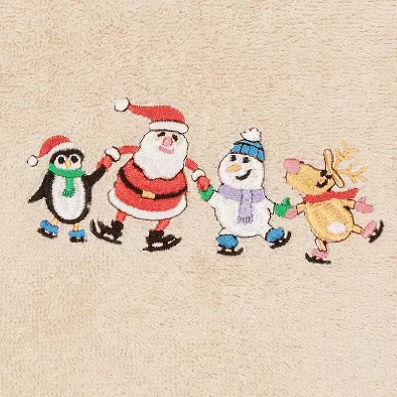 Linum Home Textiles Xmas Skating Party 2-pc. Hand Towel