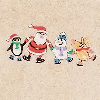 Linum Home Textiles Xmas Skating Party 2-pc. Hand Towel