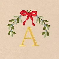 Linum Home Textiles Mistletoe Monogram A 2-pc. Hand Towel