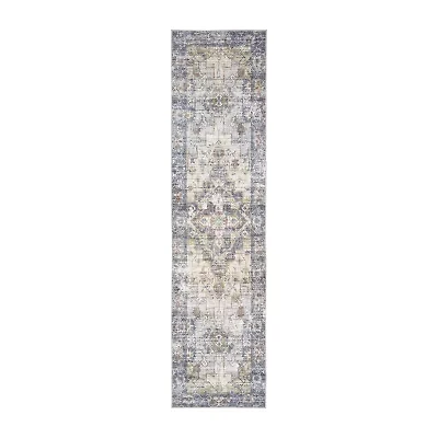 Covington Home Marcel Vintage Medallion 24"X96" Indoor Rectangular Runner