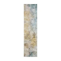 Covington Home Marcel Distressed Abstract 24"X96" Indoor Rectangular Runner