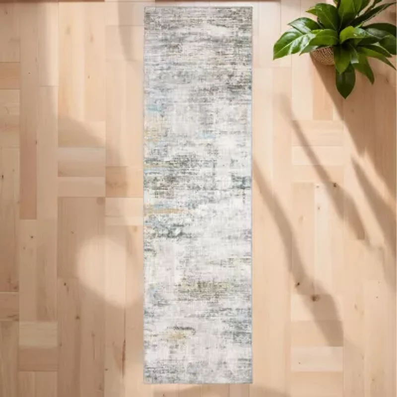 Covington Home Marcel Distressed Marble 24"X96" Indoor Rectangular Runner