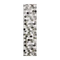 Covington Home Marcel Faux Hide Mosaic 24"X96" Indoor Rectangular Runner