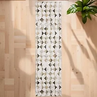 Covington Home Marcel Faux Hide Diamonds 24"X96" Indoor Rectangular Runner