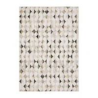 Covington Home Marcel Faux Hide Diamonds Indoor Rectangular Area Rug