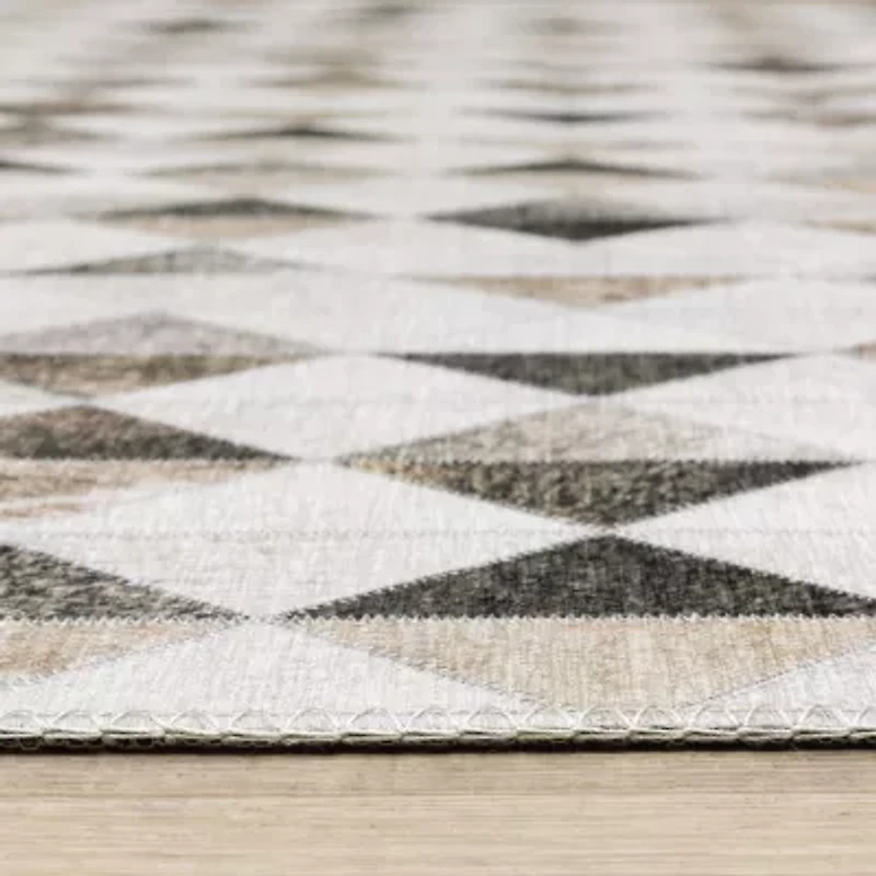 Covington Home Marcel Faux Hide Diamonds Indoor Rectangular Area Rug