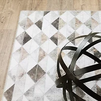 Covington Home Marcel Faux Hide Diamonds Indoor Rectangular Area Rug