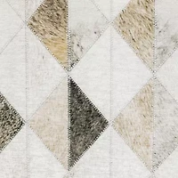 Covington Home Marcel Faux Hide Diamonds Indoor Rectangular Area Rug