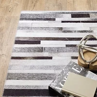 Covington Home Marcel Faux Hide Geo Stripes Indoor Rectangular Area Rug