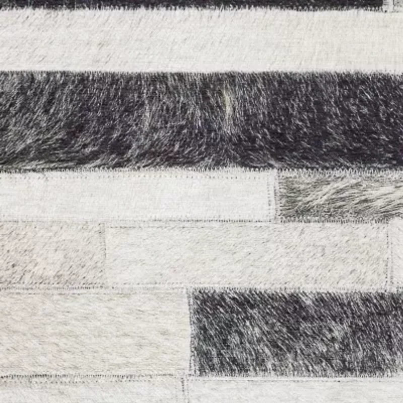 Covington Home Marcel Faux Hide Geo Stripes Indoor Rectangular Area Rug