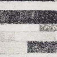 Covington Home Marcel Faux Hide Geo Stripes Indoor Rectangular Area Rug