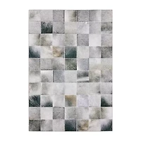 Covington Home Marcel Faux Hide Blocks Indoor Rectangular Area Rug