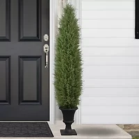 Northlight 5ft Real Touch™ Cedar Pine Arborvitae In Urn Style Pot Artificial Tree
