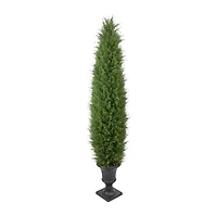 Northlight 5ft Real Touch™ Cedar Pine Arborvitae In Urn Style Pot Artificial Tree