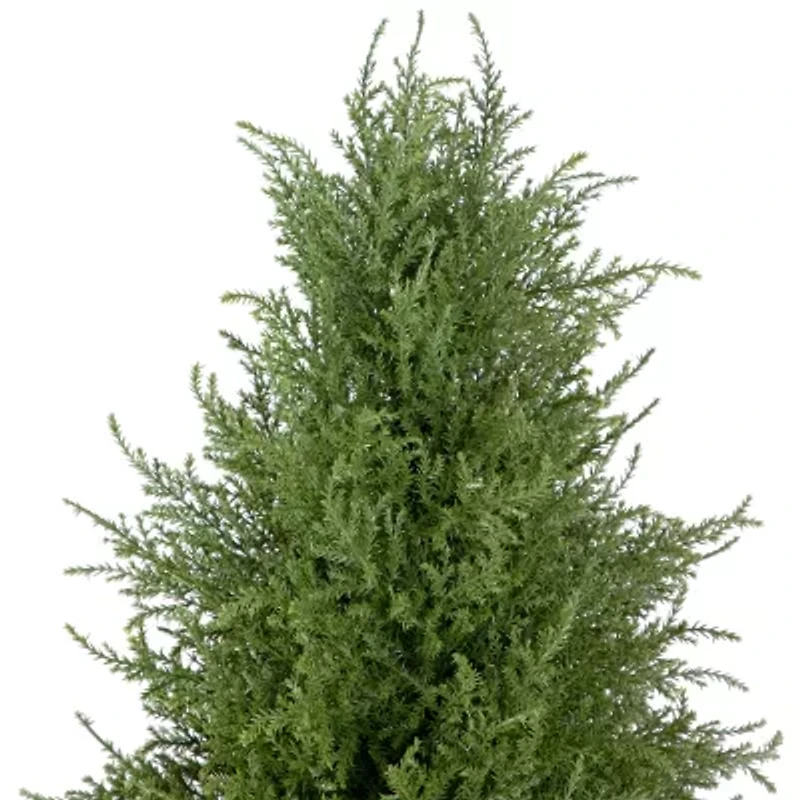 Northlight 5ft Real Touch™ Cedar Pine Arborvitae In Urn Style Pot Artificial Tree