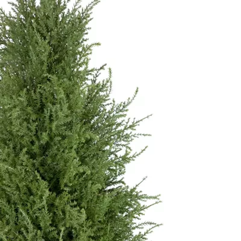 Northlight 5ft Real Touch™ Cedar Pine Arborvitae In Urn Style Pot Artificial Tree
