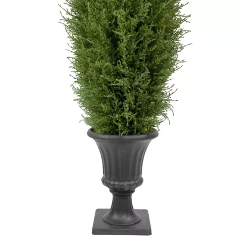 Northlight 5ft Real Touch™ Cedar Pine Arborvitae In Urn Style Pot Artificial Tree
