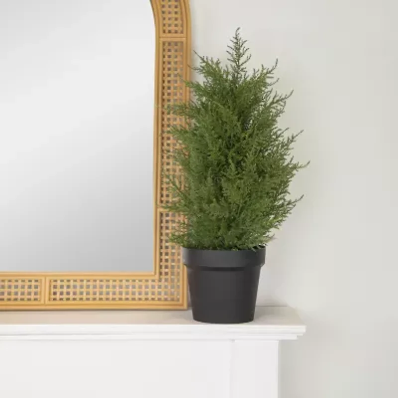 Northlight 2ft Real Touch™ Cedar Pine Petite Arborvitae In Round Pot Artificial Tree