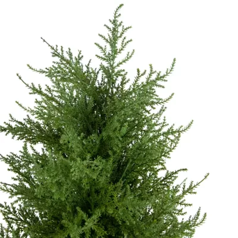 Northlight 2ft Real Touch™ Cedar Pine Petite Arborvitae In Round Pot Artificial Tree