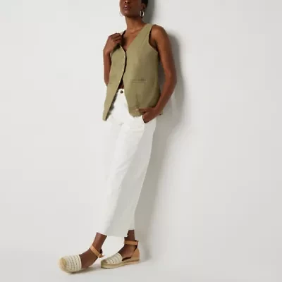 a.n.a Drapey Twill Womens Vest
