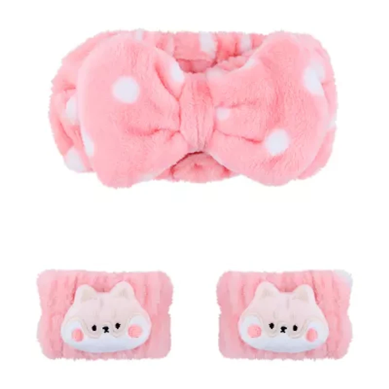 Mimicoco Shiba 3pc. Spa Head & Wristband Set