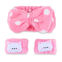 Mimicoco Luna Cat 3pc. Spa Head & Wristband Set