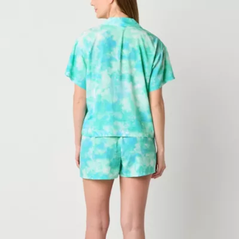 Sleep Chic Womens Short Sleeve 2-pc. Pajama Sets