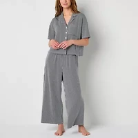Liz Claiborne Womens Short Sleeve 2-pc. Pajama Sets
